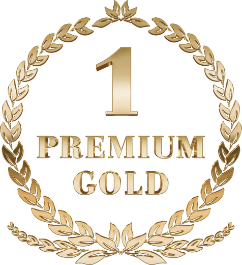 Number One Premium Gold Logo